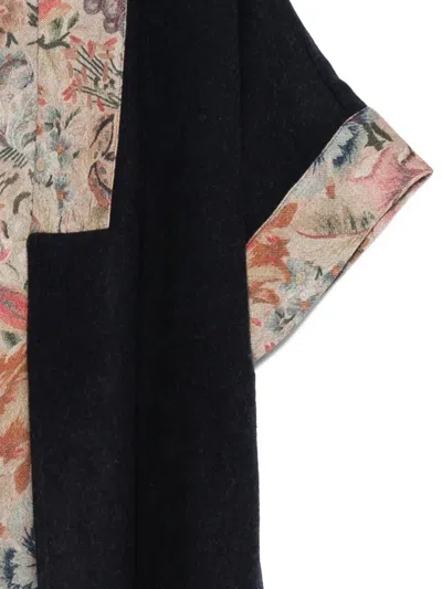 Pierre-louis Mascia Floral-panel Coat In Multi