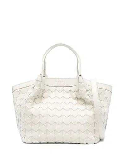 Serapian Woven-leather Tote Bag In Metallic