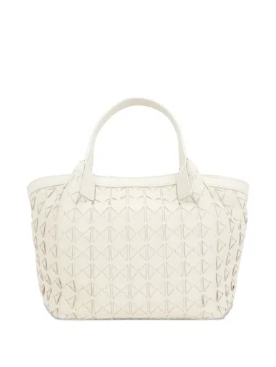 Serapian Woven-leather Tote Bag In Metallic