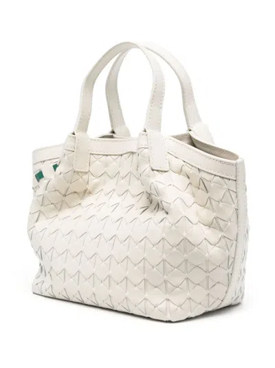 Serapian Woven-leather Tote Bag In Metallic