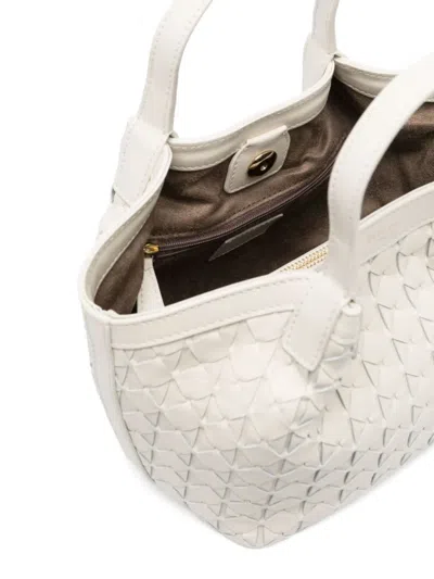 Serapian Woven-leather Tote Bag In Metallic