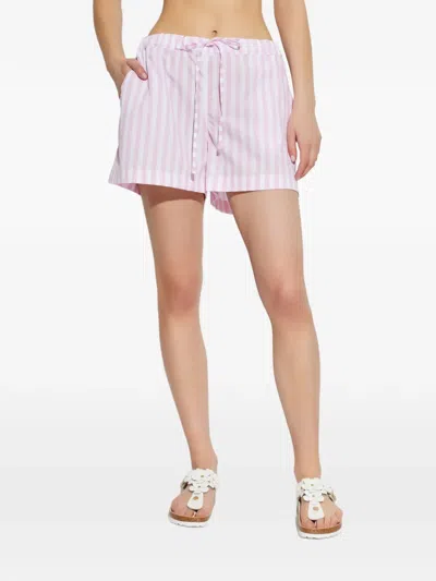 Hunza G Embroidered Striped Shorts In Multi