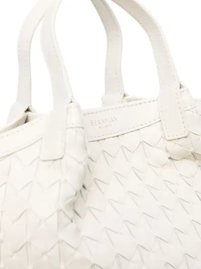 Serapian Woven-leather Tote Bag In Metallic