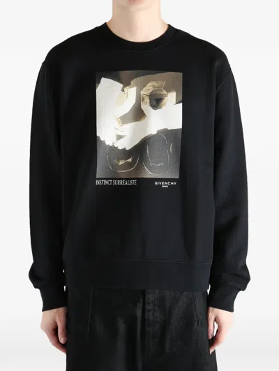Givenchy Graphic-print Sweatshirt In Black