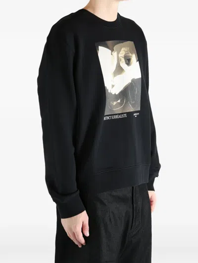 Givenchy Graphic-print Sweatshirt In Black