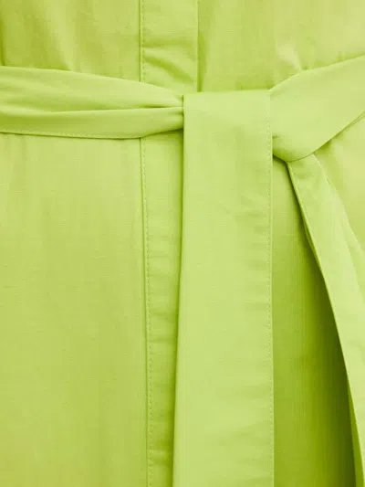 Joseph Ribkoff Tie-waist Mini Shirt Dress In Green