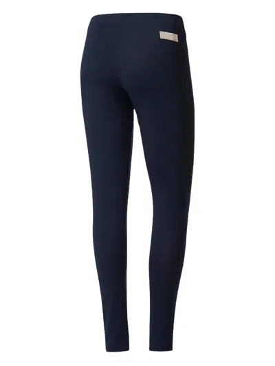 Adidas Originals Patch-detail Leggings In Blue
