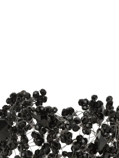 Maria Calderara Beaded Bijoux Bracelet In Black