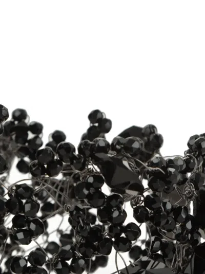 Maria Calderara Beaded Bijoux Bracelet In Black