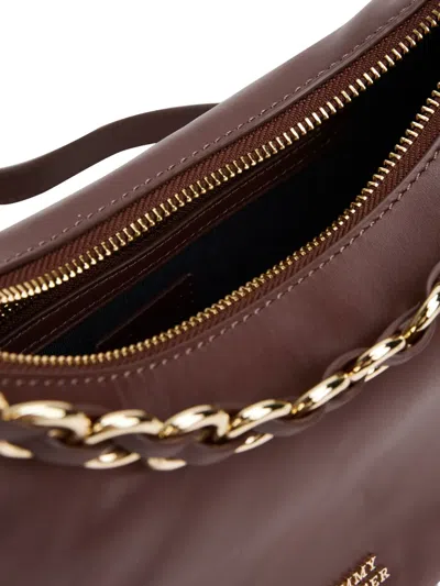 Tommy Hilfiger Chain-strap Shoulder Bag In Brown