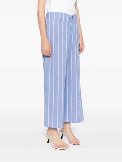 Blaklace Striped Trousers In Blue
