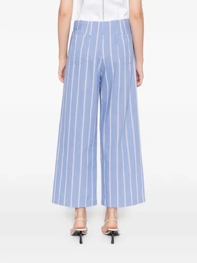 Blaklace Striped Trousers In Blue