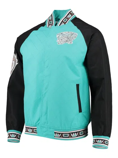 Mitchell & Ness X Vancouver Grizzlies Diamond-quilted Jacket In Blue
