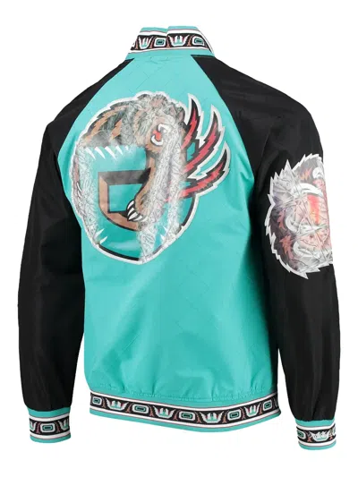 Mitchell & Ness X Vancouver Grizzlies Diamond-quilted Jacket In Blue