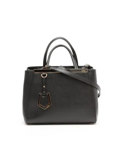 Fendi Petite 2jours Tote Bag In Black
