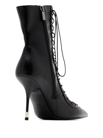 Femme La Salem Lace-up Boots In Black