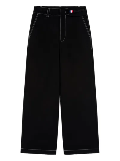 Palm Angels X Moncler Racing Trousers In Black