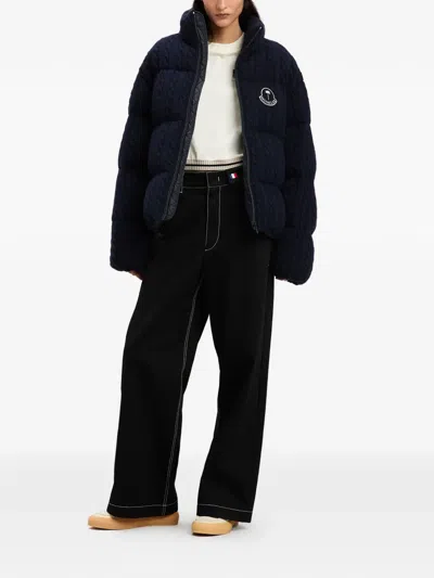 Palm Angels X Moncler Racing Trousers In Black