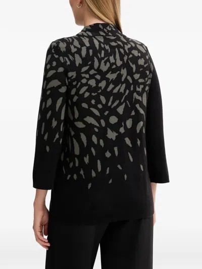 Joseph Ribkoff Patterned Sweater In Black