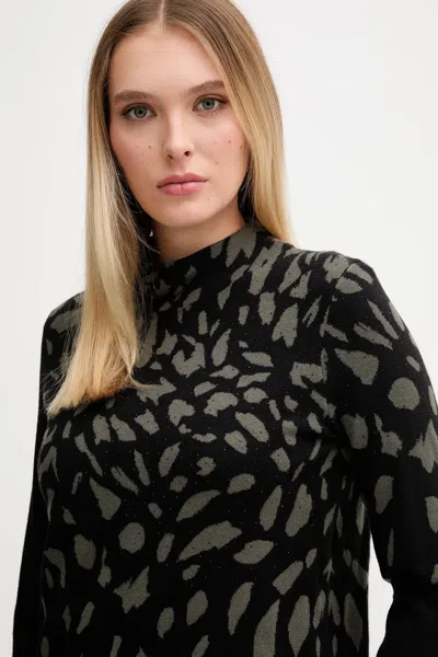 Joseph Ribkoff Patterned Sweater In Black