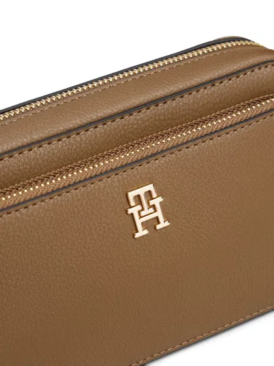 Tommy Hilfiger Monogram Logo Crossbody Bag In Brown