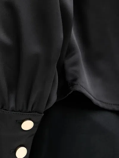 Fracomina Button Detail Blouse In Black