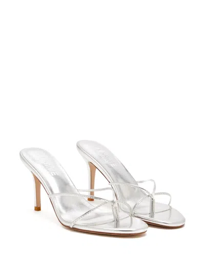 Femme La Sicilian Strappy Sandals In Metallic