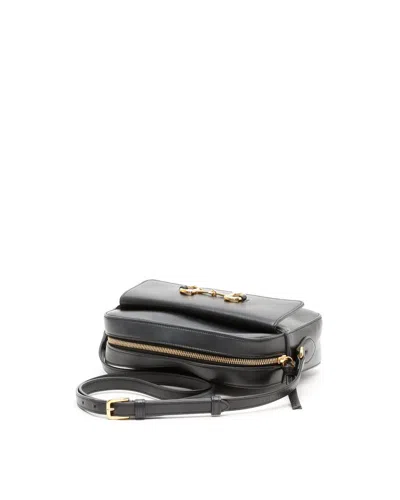 Gucci Horsebit 1955 Leather Crossbody Bag In Black