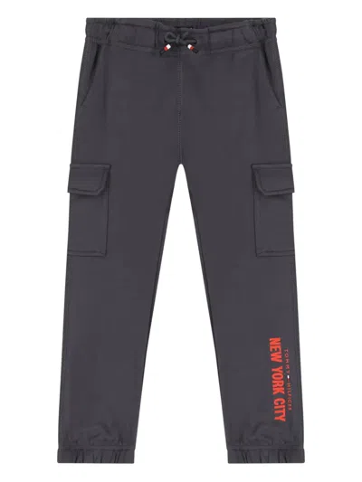 Tommy Hilfiger Junior Logo Cargo Trousers In Gray