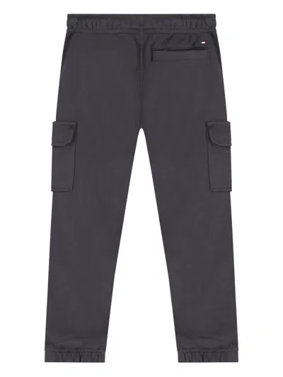 Tommy Hilfiger Junior Logo Cargo Trousers In Gray
