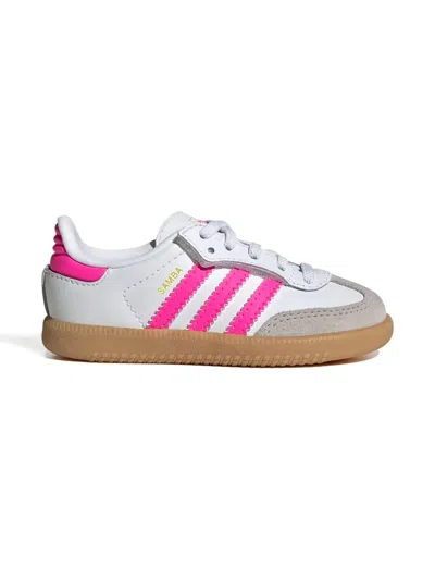 Adidas Originals Samba Stripes Sneakers In White