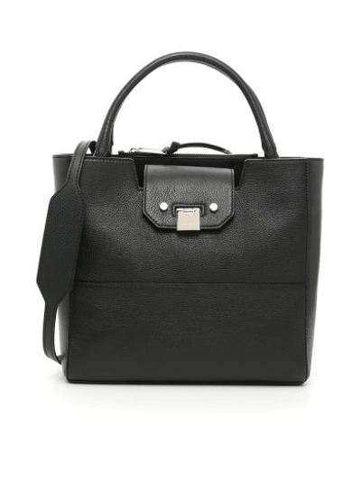 Shop Jimmy Choo Robin Bag In Black /chrome|nero