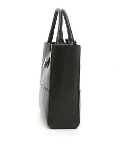 Shop Jimmy Choo Robin Bag In Black /chrome|nero