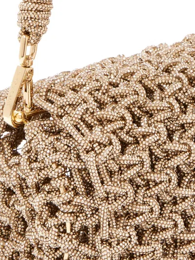 Hibourama Clarabella Embellished Shoulder Bag In Neutral