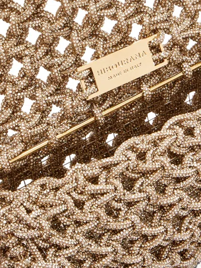 Hibourama Clarabella Embellished Shoulder Bag In Neutral