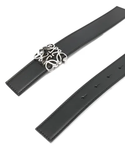 Loewe Logo-buckle Belt In Black