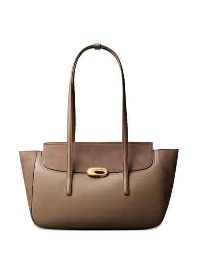 Calvin Klein Top-handle Shoulder Bag In Brown