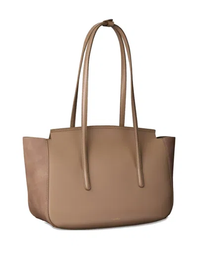 Calvin Klein Top-handle Shoulder Bag In Brown