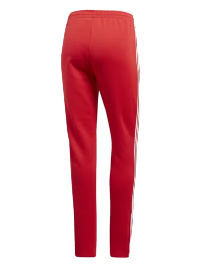 Adidas Originals Superstar-stripe Track Pants In Red