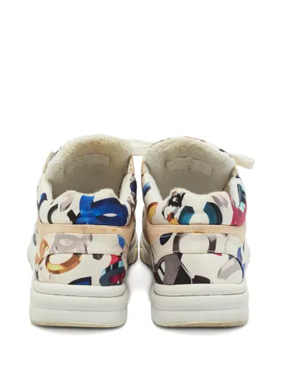 Pre-owned Chanel Signature Logo Sneakers In White