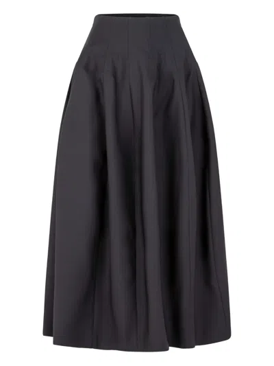 Heirlome Panelled Midi Skirt In Black