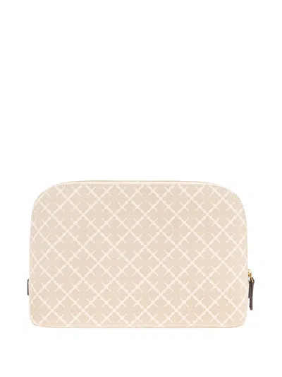 By Malene Birger Geometric-pattern Make Up Bag In Neutral