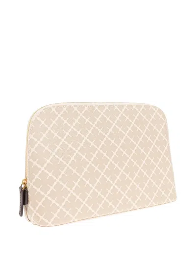 By Malene Birger Geometric-pattern Make Up Bag In Neutral