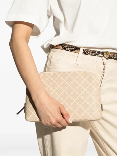 By Malene Birger Geometric-pattern Make Up Bag In Neutral