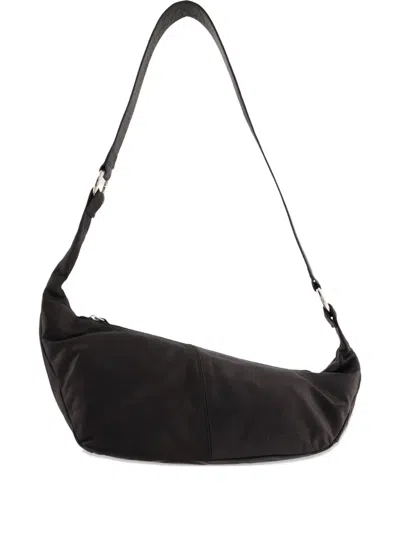Paloma Wool Mini Dry Leather Shoulder Bag In Black