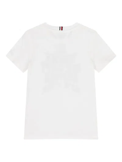 Tommy Hilfiger Junior Logo Cotton T-shirt In White