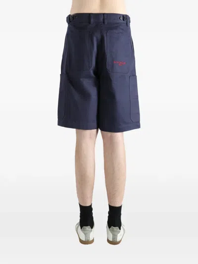 Givenchy Cargo-pocket Shorts In Blue