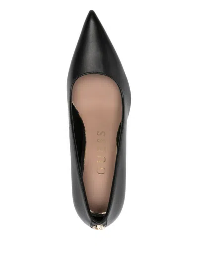 Guess Usa Pointed Heeled Pumps In Black