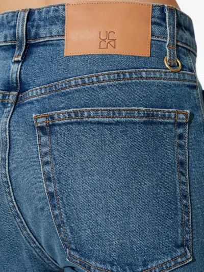 Ulla Johnson Lou Button Fly High-waisted Flared Jeans In Blue