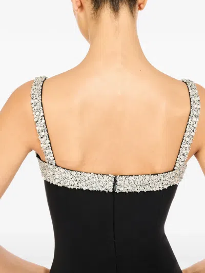 Jenny Packham Lucy Crystal-embellished Bow Midi Dress In Multi